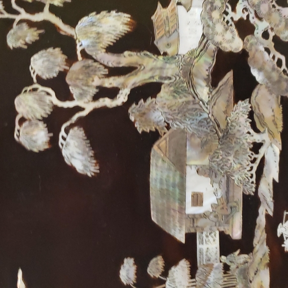 Inlaid decorative Chinese panel - Picture 3 of 7